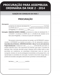 PROCURAÇÃO SUBSINDICO FASE II 2014